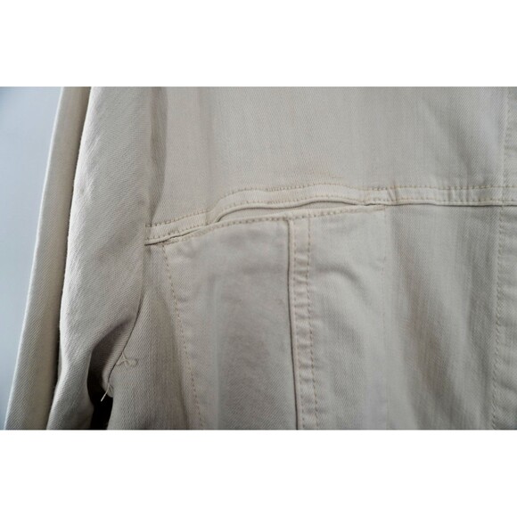 J. Jill Chino Women's Journey Trench Jacket Stylish, Lightweight Beige Size 2X - Picture 5 of 12